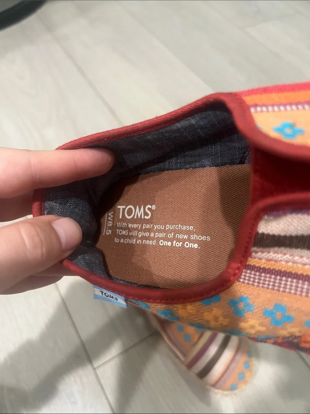 TOMS Multicolor Woven Slip-On Espadrilles - Picture 6 of 11